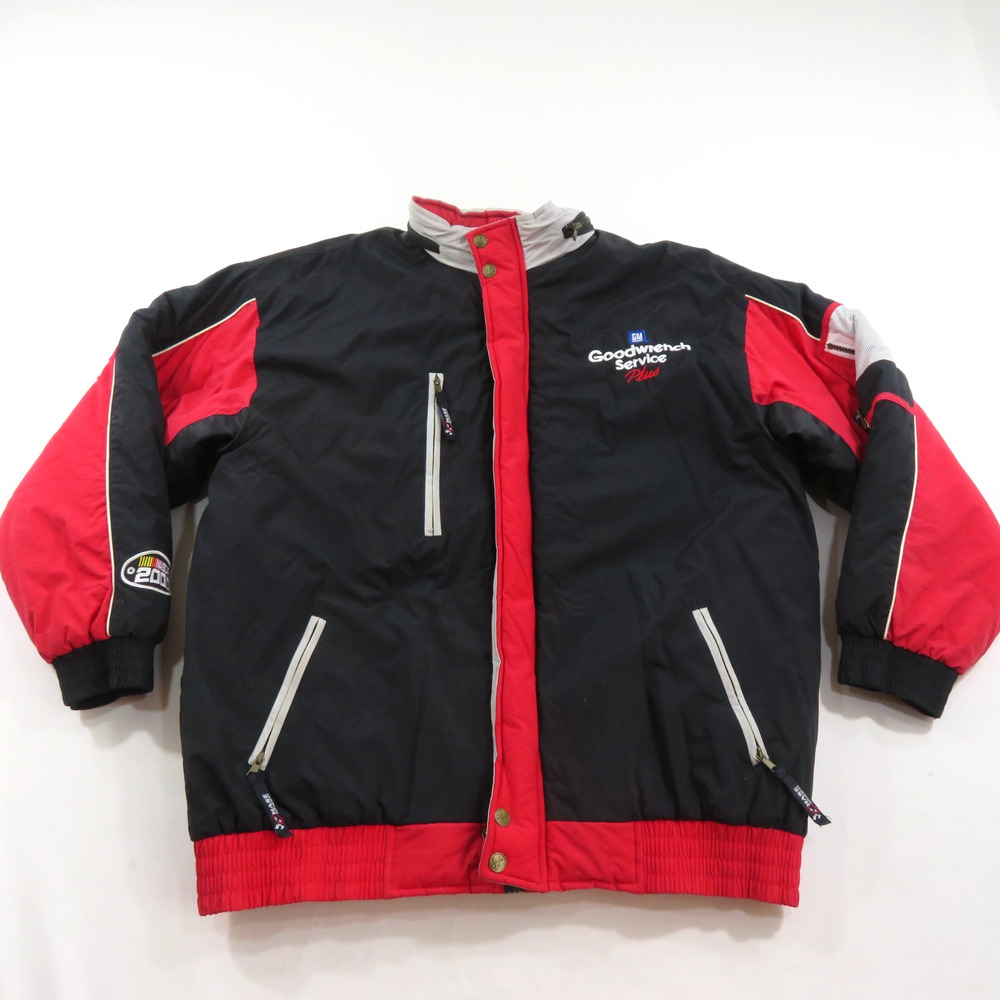 Dale Earnhardt Sr #3 Nascar Chase Authentic Goodwrench Plus Jacket L Hooded 90s